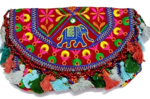 El último diseño de bordado de trabajo de las mujeres a mano de la mano de los bolsos de desgaste de la boda para la exportación mundial de la India. - Product Image 4
