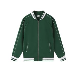 แจ็กเก็ตเบสบอลสำหรับผู้ชายเสื้อแจ็กเก็ตกันหนาวแบบลำลองปกตั้งมีหลายสี - Product Image 4