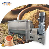 Mélangeur à ruban horizontal pour aliments pour animaux, efficace en énergie, 4000L, pour poudre de sucre de coco, poudre de stévia, vanille