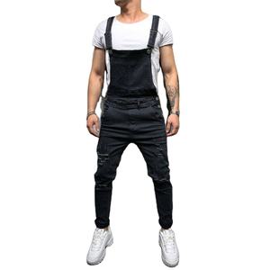 Overol de Mezclilla 100% Algodón para Hombre, Estilo Delgado, con Bolsillos Delanteros, Tirantes Ajustables, Transpirable, con Botones, para Primavera/Verano, Ropa de Trabajo - Product Image 3