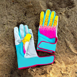 Custom Long Cuff Leather <b>Baseball</b> Batting <b>Gloves</b> Hook & Loop Closure Adult Softball & <b>Baseball</b> Training <b>Gloves</b> - Product Image 6
