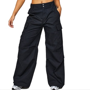 Offre Spéciale grandes poches Patchwork hommes Cargo surdimensionné ample Cargo Baggy pantalon couleur unie Zip Fit Baggy pantalons de survêtement - Product Image 6