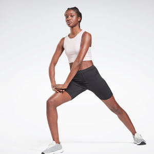 Personnalisé Femmes Haute Qualité Élastique Taille Haute Gym Athlétique Yoga Shorts Fitness Workout 2024 Noir Compression Biker Shorts - Product Image 2