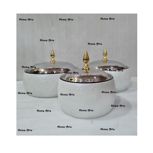 Olla caliente martillada de acero inoxidable, diseño único, cazuela de forma redonda para fiesta de boda y uso en ocasiones especiales - Product Image 6