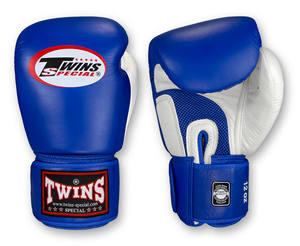 Guantes de Boxeo Profesionales Ligeros TWINS de Dedo Completo con Correa para Muñeca, Cuero Premium, Diseño Personalizable - Product Image 1
