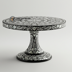 ฐานวางเค้ก/อุปกรณ์ทำขนม ประดับมุกดำหรูหรา งานฝีมือศิลปะ สำหรับใช้ในบ้านและงานต่างๆ - Product Image 1