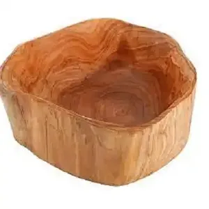 Meilleure vente bol de fruits en bambou de style japonais moderne fabriqué à la main en bois d'acacia poli pour la décoration de la maison et de la cuisine quantité minimale de commande personnalisée - Product Image 4