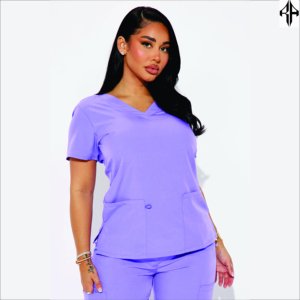 Combinaison uniforme pour femmes Vente en gros Multicolore Été Lavable Haut Médical Pantalon Personnalisé Deux Pièces Scrubs d'hôpital Scrubs pour femmes - Product Image 3