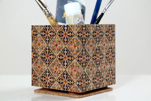 Maceta de corcho de madera impresa multicolor Macetas con estilo para decoración del hogar para uso comercial residencial - Product Image 3