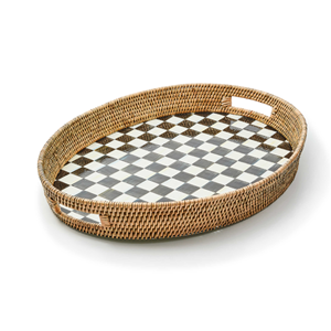 Arrivée chaude ustensiles de cuisine décoration artisanat rotin plateau de service pour la fête article le plus récent plateau en rotin en gros du Vietnam - Product Image 2