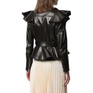 Veste en cuir d'hiver à la mode personnalisée pour femmes vestes pour hommes de grande taille pour dames - Product Image 2