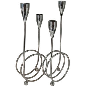 Bougeoir en métal doré, nouveauté, chandelier de mariage populaire pour tous les événements, table à manger de Pâques décorative pour - Product Image 2