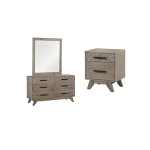 Top Choice AMAZON Dresser 6 Drawers Mirror New Design Bedroom Furniture Custom Design Custom Packaging Vietnamese Supplier