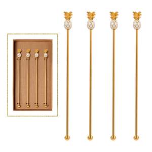 Nouvelle arrivée en forme de couronne en laiton métal Cocktail agitateur métal boisson tourbillonnant bâton barres pour café boissons barre outil barre accessoire - Product Image 6