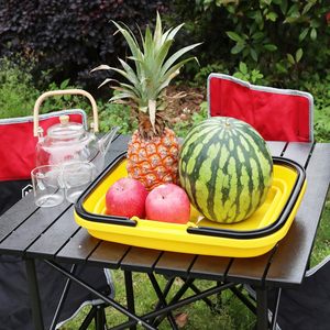 Đóng Mở 10L (2.6 Gallon) Nhựa Di Động Xô Nhỏ Gọn Xử Lý Đa Dụng Có Thể Gập Lại Nước Thùng Cho Cắm Trại Ngoài Trời Xe Cửa Sổ - Product Image 5