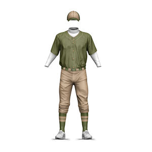 Uniforme de baseball élégant en polyester 100% respirant pour les matchs de compétition pour l'équipe officielle Logo personnalisé - Product Image 1