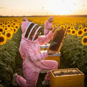 Traje de Apicultura de Ajuste Cómodo y Protección Completa, Tejido Transpirable con Resistencia a Picaduras para Cosecha e Inspección - Product Image 4