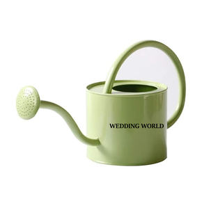 กระป๋องน้ำโลหะทรงกลมสำหรับบ้านและสวนกระป๋องใส่น้ำเคลือบผงสีขาวหรูหราขนาดตามสั่ง - Product Image 5