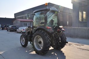 Tracteur à 4 roues motrices avec cabine entièrement fermée, boîte de vitesses, moteur Mitsubishi 90 CV, tracteur utilitaire pour vergers, pour le travail du sol et les travaux de champ - Product Image 5
