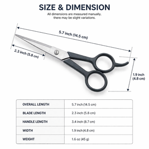 Ciseaux de coiffure professionnels de 5,7 pouces en acier inoxydable, ciseaux de coupe de salon ergonomiques, outil de barbier - Product Image 4