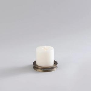 Mini candelabros de forma redonda de Metal dorado antiguo para el hogar y la boda, iluminación de mesa, decoración, artesanías - Product Image 4