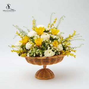 Cesta de mimbre tejida a mano para frutas, flores, verduras y pan, organizador de encimera de mimbre natural, cuenco de almacenamiento ecológico - Product Image 6