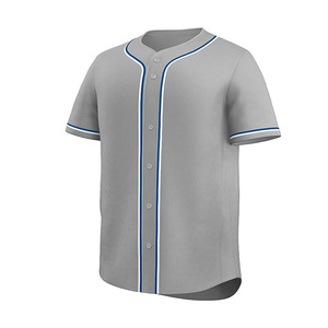 Camisetas de béisbol en blanco Ropa de softball Camisas informales con botones Manga corta Equipo personalizado Nombre deportivo Camisetas transpirables de secado rápido - Product Image 4