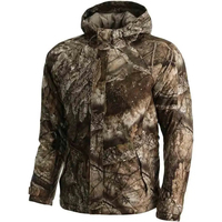 Veste de chasse d'hiver respirante en toile pour activités extérieures, pêche en eau douce et sur les terres, en polaire, 100 % polyester, haute qualité pour adultes