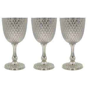 Premium Brass <b>Goblet</b> Set | Elegant Handmade Decorative Chalice | Royal Vintage Table Decor for Parties Home & Gifting Collection - Product Image 1