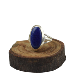 Anillo de piedras preciosas de lapislázuli, joyería para mujer, joyería de estilo bohemio de plata, anillo hecho a mano de tendencia de Plata de Ley 925, regalo para ella - Product Image 1