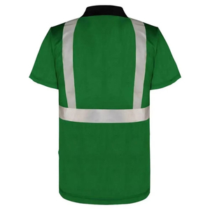 เสื้อโปโลสะท้อนแสงความปลอดภัยแบบกำหนดเอง แขนสั้น สำหรับงานก่อสร้าง เสื้อทำงานไฮวิซ สำหรับผู้ชาย ปี 2025 - Product Image 3