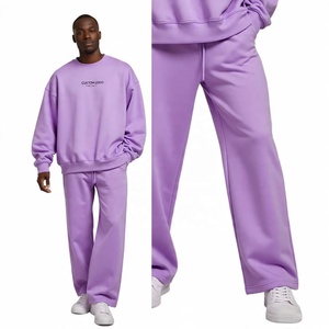 High Quality Sweatsuit Manufacturers Oversized <b>Black</b> Embroidered <b>Zip</b> up <b>Hoodie</b> and Jogger Two Piece Set Rhinestone Tracksuits - Product Image 3
