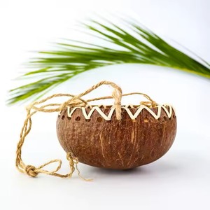 Decorative Sustainable Bohemian Coconut Shell <b>Bowl</b> Vietnamese Supplier Wholesale Natural <b>Planter</b> for Party Home Outdoor Garden - Product Image 4