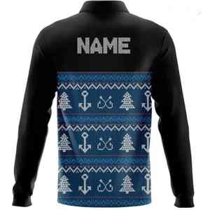 Chemises de pêche polo respirantes confortables à manches longues de qualité supérieure UPF50 Logo personnalisé sublimé Polyester Séchage rapide Chemise pour homme - Product Image 6