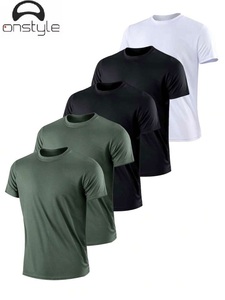 Lots de 5 T-shirts pour hommes en gros, 100% coton, tissu tricoté - Product Image 3
