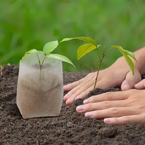 Volumen personalizado galón planta de crecimiento de semillas bolsa de vivero no tejida jardín bolsa de plantador de patatas