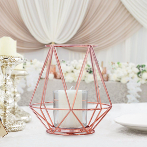 Soporte de vela de alambre galvanizado, soporte de luz en T, diseño único, decoración de iluminación con acabado personalizado, decoración de Mesa para el hogar y la boda - Product Image 6