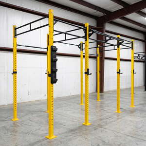 T-Rex Wooden Pattern PVC Gym Flooring Tiles Shock Absorption Indoor Fitness - Product Image 1