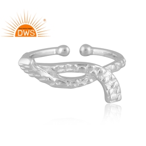 Meilleure vente bague Infinity en argent 925 pour femmes bijoux de conception personnalisée pour femmes cadeau pour elle - Product Image 3