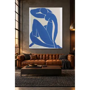 Impression sur toile découpée Fida Matisse Blue Nude - Product Image 5