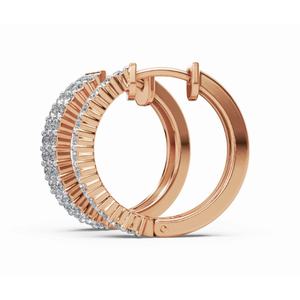 Aretes de Aro con Diamantes Halo Brillantes Mary Tudors, Oro de 9 KT, 14 KT, 18 KT, Corte Redondo, Joyería Cultivada en Laboratorio, Proveedor Mayorista OEM B2B - Product Image 6