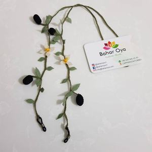 Piezas para anteojos İğne Oyası Çiçekli Zeytin Gözlük İpi - Product Image 1