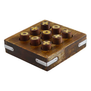 Ensemble de trois jeux de tic-tac, idéal pour la décoration intérieure, en bois, jeu pour enfants - Product Image 2
