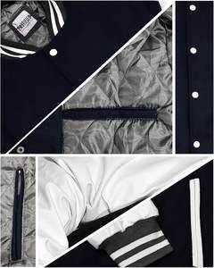 Veste universitaire de baseball - Veste bomber en laine décontractée et chaude pour hommes, style Hotline Miami, veste universitaire de baseball pour garçons - Product Image 5