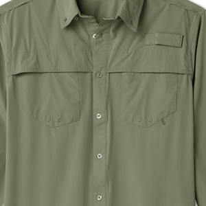 Camisas de Pesca Columbia de Secado Rápido con Botones para Hombre, Protección Solar UPF 50+, Transpirables, con Logotipo Frontal - Venta al Por Mayor del Fabricante - Product Image 3