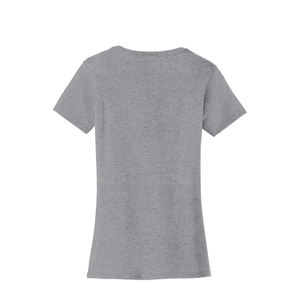 เสื้อยืดผู้หญิงสีเทา ผ้าฝ้ายผสมโพลีเอสเตอร์ ระบายเหงื่อ แขนสั้น สไตล์ลำลอง เหมาะสำหรับออกกำลังกาย ฟิตเนส วิ่ง - Product Image 2