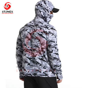 Sudadera con Capucha de Pesca para Hombre, Tallas Grandes, con Estampado Personalizado, de Secado Rápido, con Spandex/Poliéster para Trabajo al Aire Libre, Incluye Máscara, Servicio OEM - Product Image 2