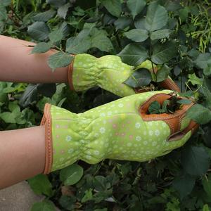 Gants de travail de jardinage de protection des mains en plein air, gants de jardinage respirants en cuir enduit - Product Image 6