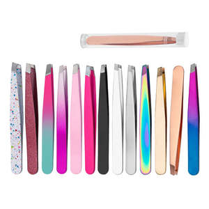 Pinzas de Acero Inoxidable para Cejas para una Depilación Precisa - Product Image 1