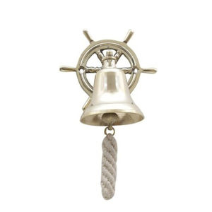 กระดิ่งแขวนทำจากทองเหลืองโบราณพร้อมเชือกกระดิ่งลมโลหะแนววินเทจสำหรับตกแต่งผนังสวนบ้านหรือคริสต์มาส - Product Image 5
